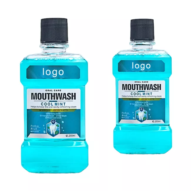 Vlek blekende mondwater